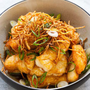 Fried Barramundi Fish Fillet