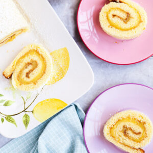 Lemon Curd Swiss Roll