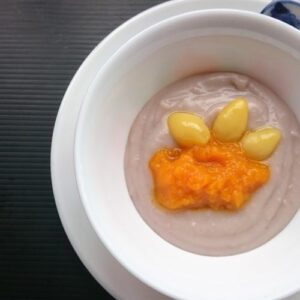 Yam Paste with Pumpkin Puree & Gingko Nuts